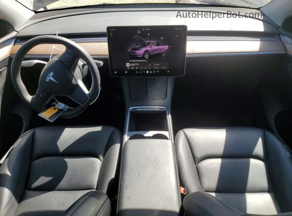 7SAYGDEE5PF909649 2023 TESLA MODEL Charcoal Vista del salpicadero