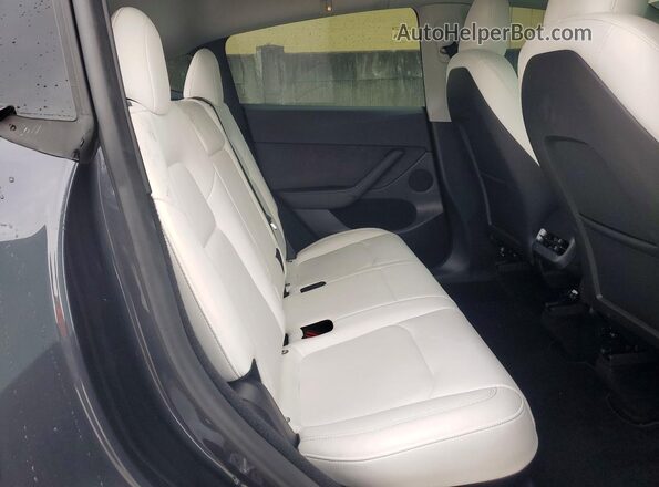 7SAYGDEE5RF037184 2024 TESLA MODEL Gray უკანა სავარძლების ხედი