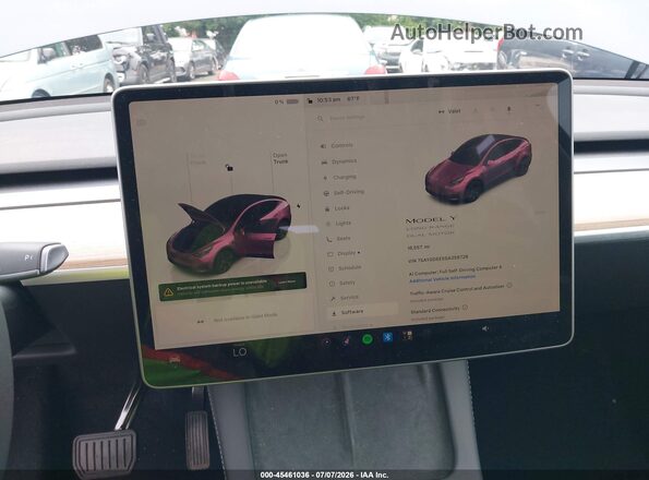 7SAYGDEE5SA358726 2025 TESLA MODEL Y Серый 