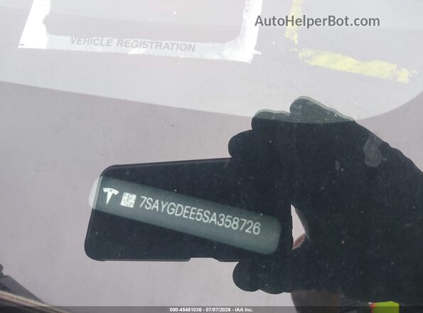 7SAYGDEE5SA358726 2025 TESLA MODEL Y Серый 
