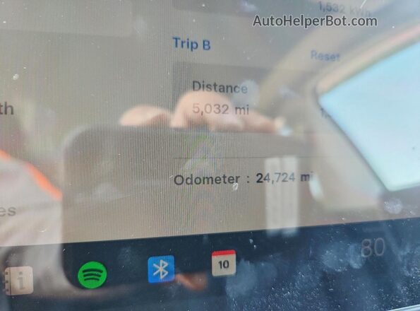 7SAYGDEE5SF247578 2025 TESLA MODEL Black Instrument cluster view