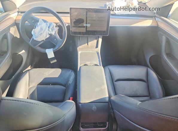 7SAYGDEE5SF247578 2025 TESLA MODEL Black Dashboard view