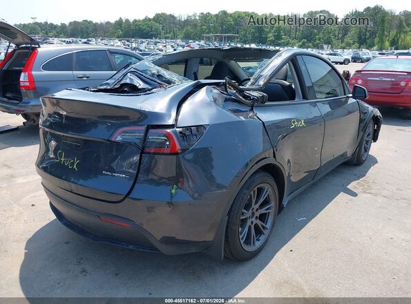 7SAYGDEE5SF284744 2025 TESLA MODEL Y Серый Задняя правая четверть