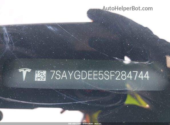7SAYGDEE5SF284744 2025 TESLA MODEL Y Серый 