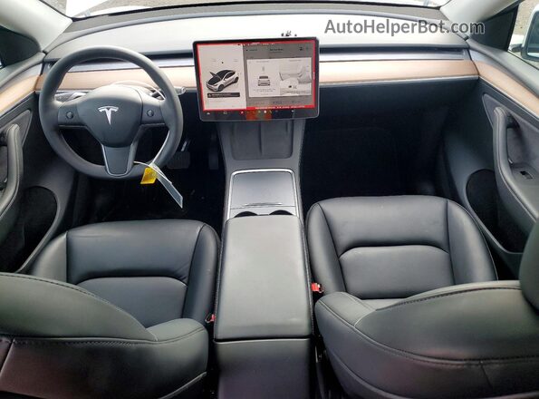 7SAYGDEE5SF290334 2025 TESLA MODEL Белый Вид панели приборов