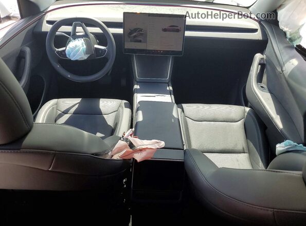 7SAYGDEE5TA414097 2026 TESLA MODEL White Widok deski rozdzielczej
