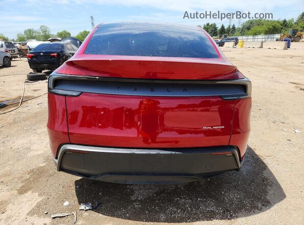 7SAYGDEE5TF397692 2026 TESLA MODEL Maroon Vista trasera