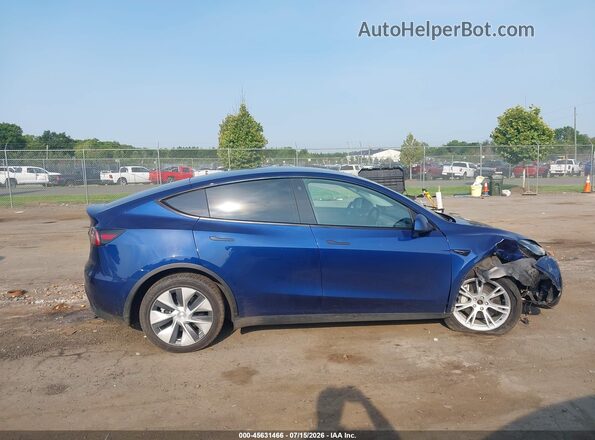 7SAYGDEE6NF372867 2022 TESLA MODEL Y Blue Instrument cluster view