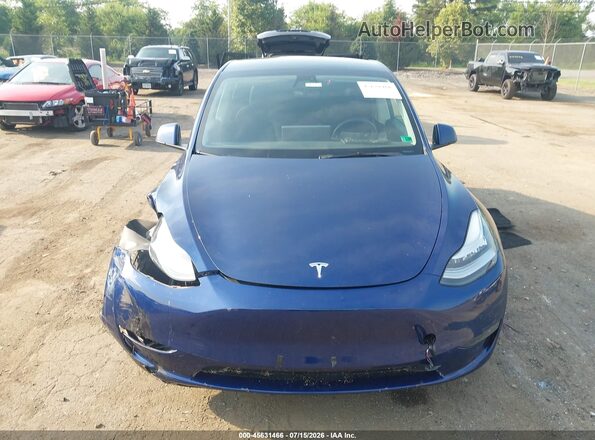 7SAYGDEE6NF372867 2022 TESLA MODEL Y Blue Dashboard view