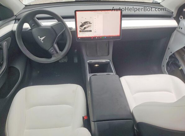 7SAYGDEE6PF868271 2023 TESLA MODEL White წინა პანელის ხედი