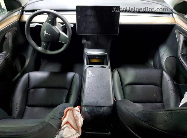 7SAYGDEE6PF919851 2023 TESLA MODEL Gray Вид панелі приладів