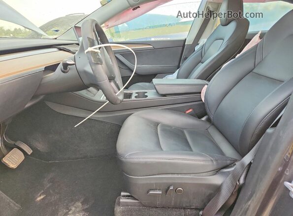 7SAYGDEE6PF919851 2023 TESLA MODEL Gray Вид салону спереду