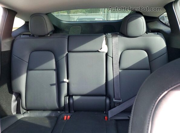 7SAYGDEE6RA263022 2024 TESLA MODEL Gray Vista de los asientos traseros
