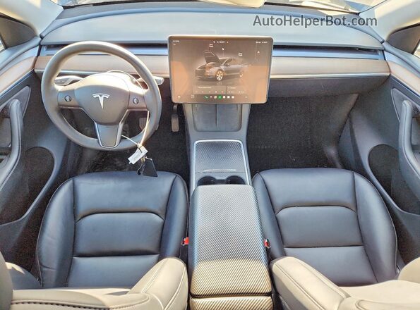 7SAYGDEE6RF081694 2024 TESLA MODEL Gray Widok deski rozdzielczej