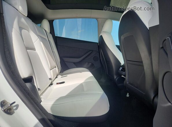 7SAYGDEE6SA342230 2025 TESLA MODEL Белый Вид задних сидений