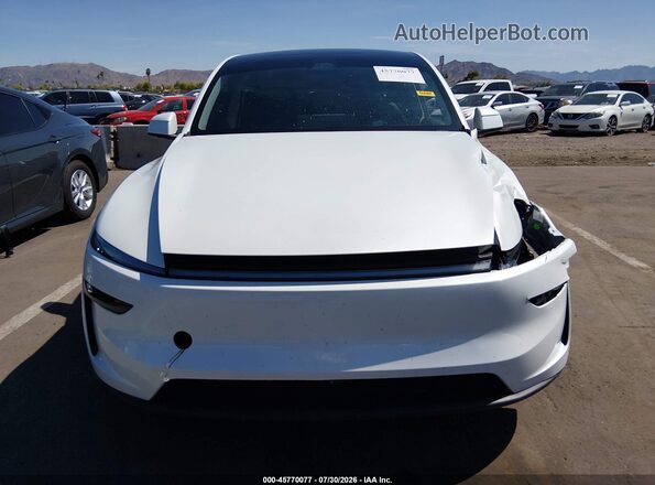 7SAYGDEE6TF362675 2026 TESLA MODEL Y White Widok deski rozdzielczej