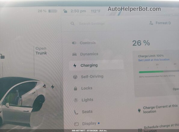7SAYGDEE6TF362675 2026 TESLA MODEL Y White 