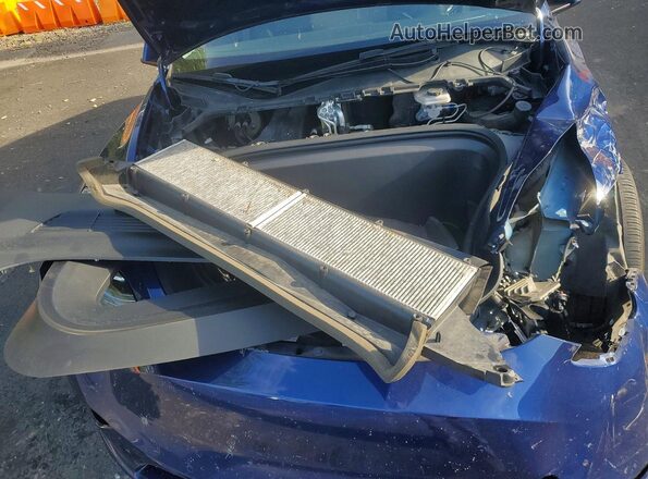7SAYGDEE7NF344995 2022 TESLA MODEL Blue Widok wnętrza z tyłu