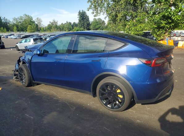 7SAYGDEE7NF344995 2022 TESLA MODEL Blue Tył lewy
