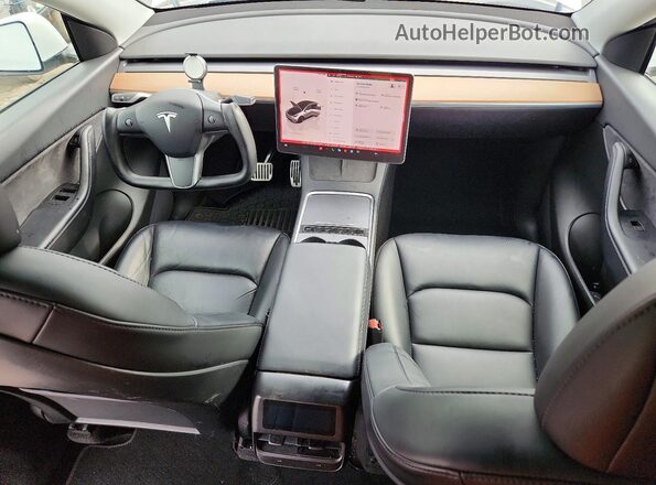 7SAYGDEE7NF370481 2022 TESLA MODEL White წინა პანელის ხედი