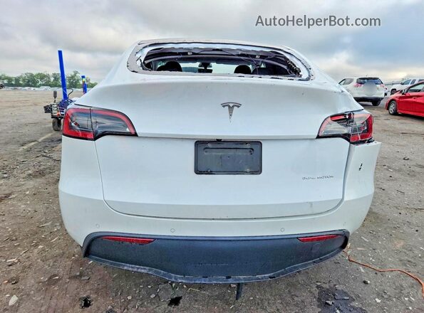 7SAYGDEE7NF370481 2022 TESLA MODEL White უკანა ხედი