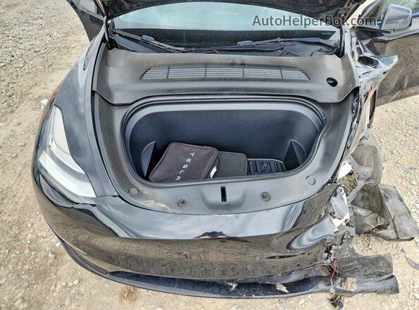 7SAYGDEE7NF376023 2022 TESLA MODEL Black Widok wnętrza z tyłu