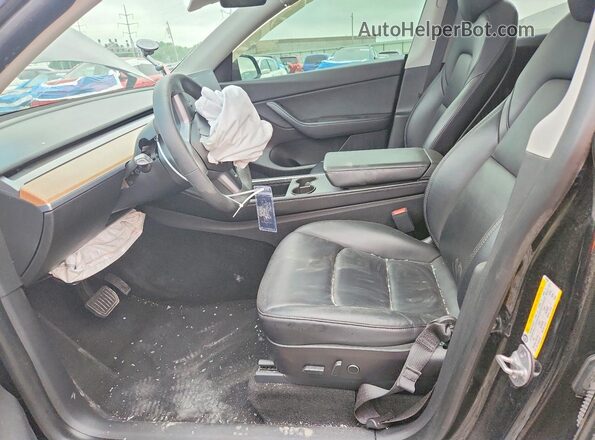 7SAYGDEE7NF376023 2022 TESLA MODEL Black Widok wnętrza z przodu