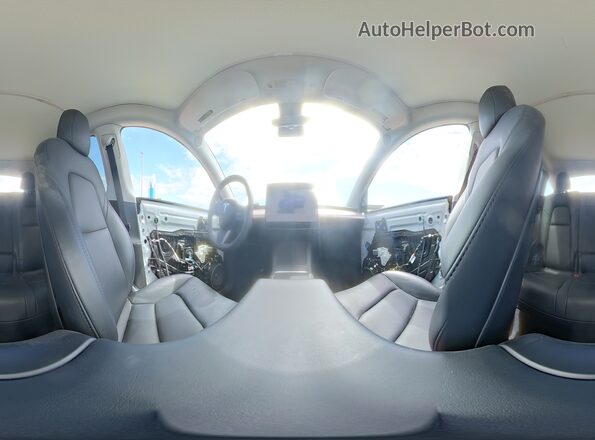 7SAYGDEE7NF445986 2022 TESLA MODEL Белый Панорамный вид салона 360°