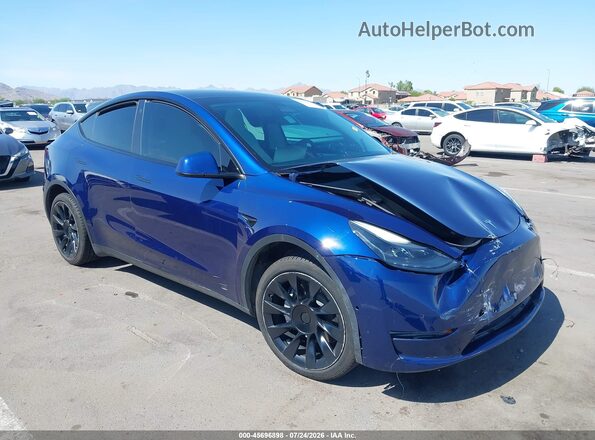 7SAYGDEE7NF533680 2022 TESLA MODEL Y Синий Вид спереди