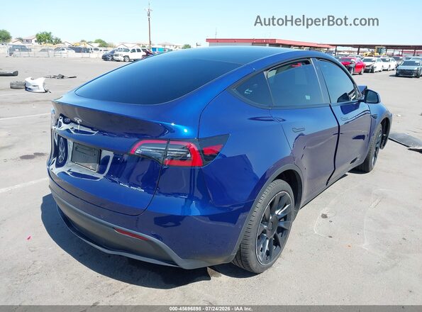 7SAYGDEE7NF533680 2022 TESLA MODEL Y Синий Задняя правая четверть