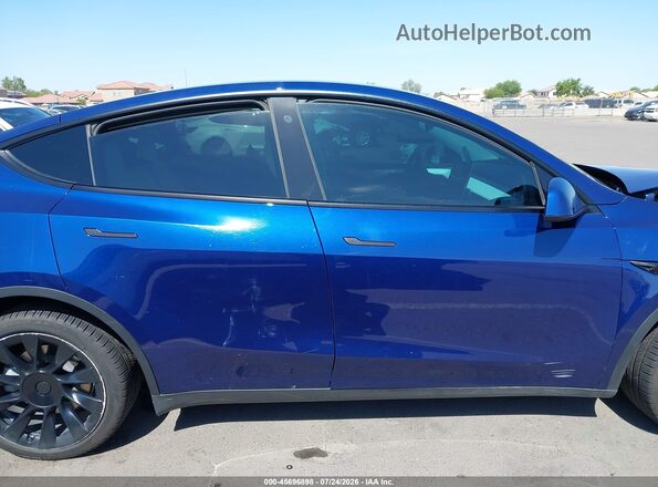 7SAYGDEE7NF533680 2022 TESLA MODEL Y Синий Вид задней части салона