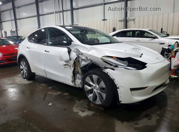 7SAYGDEE7PA086381 2023 TESLA MODEL Белый Передняя правая четверть
