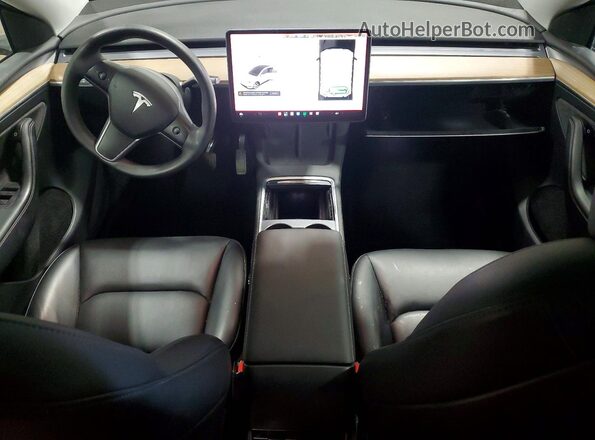 7SAYGDEE7PA086381 2023 TESLA MODEL Белый Вид панели приборов