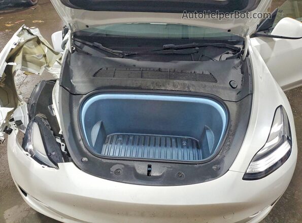 7SAYGDEE7PA086381 2023 TESLA MODEL Белый Вид задней части салона