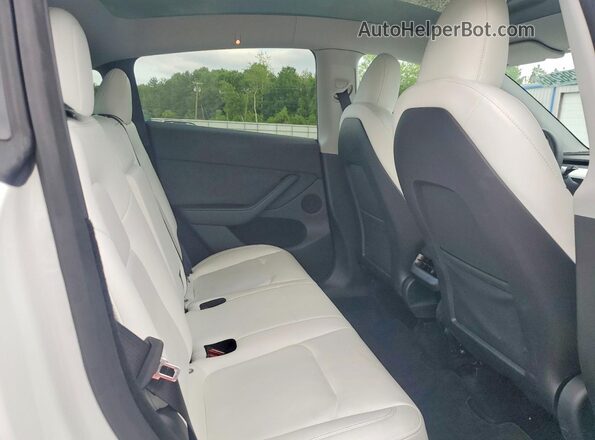7SAYGDEE7PA108282 2023 TESLA MODEL Белый Вид задних сидений