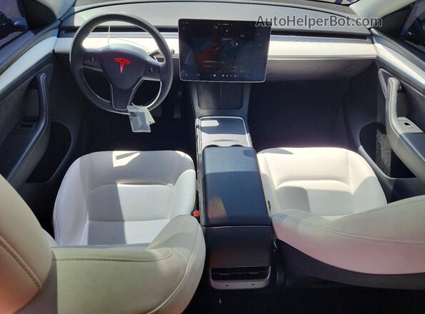 7SAYGDEE7PA141797 2023 TESLA MODEL Black Առջևի վահանակի տեսք
