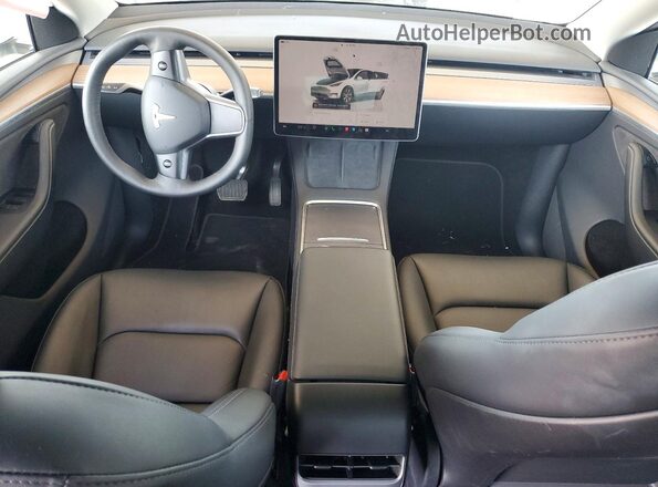 7SAYGDEE7PA190613 2023 TESLA MODEL White Vista del salpicadero