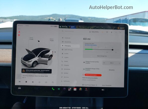 7SAYGDEE7PF592733 2023 TESLA MODEL Y Белый 