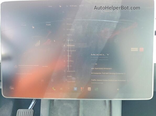 7SAYGDEE7PF601611 2023 TESLA MODEL Red Սարքավորումների վահանակի տեսք
