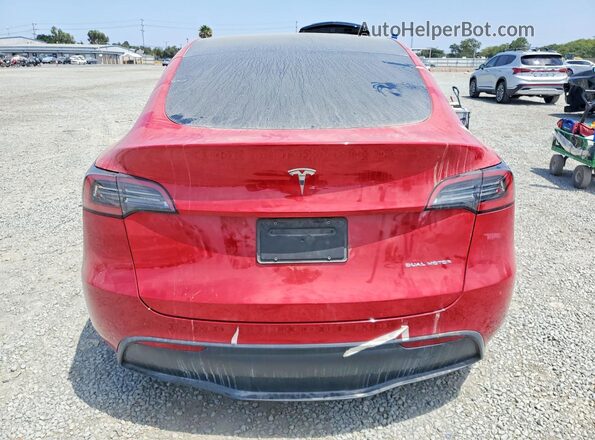 7SAYGDEE7PF601611 2023 TESLA MODEL Red Հետևի տեսք