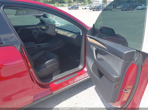 7SAYGDEE7RA284820 2024 TESLA MODEL Y Burgundy Սալոնի դիմացի տեսք
