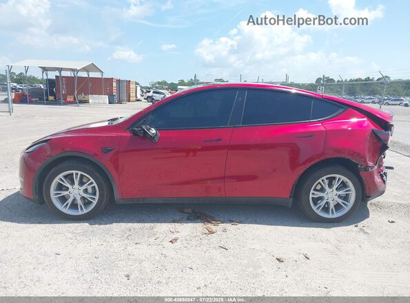 7SAYGDEE7RA284820 2024 TESLA MODEL Y Burgundy Սարքավորումների վահանակի տեսք