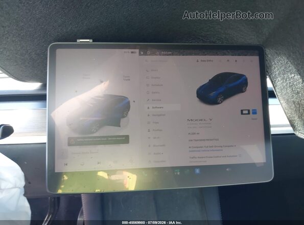 7SAYGDEE7RF007703 2024 TESLA MODEL Y Blue 