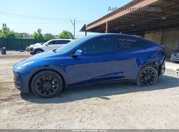 7SAYGDEE7SA364883 2025 TESLA MODEL Y Blue Դիմացի տեսք