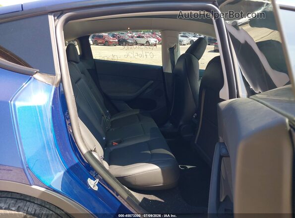 7SAYGDEE7SA364883 2025 TESLA MODEL Y Blue VIN կոդի պիտակի տեսք