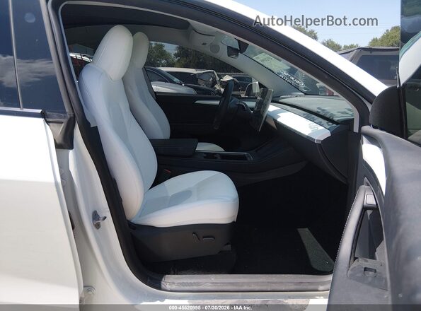 7SAYGDEE8PA147155 2023 TESLA MODEL Y White Սալոնի դիմացի տեսք