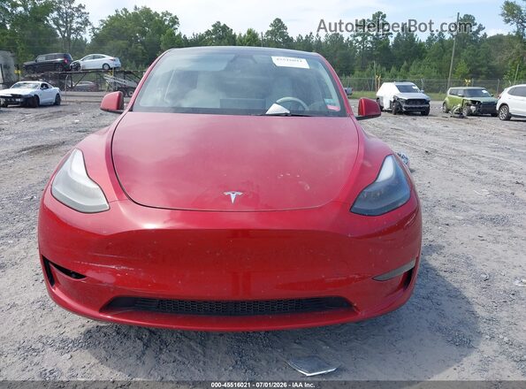 7SAYGDEE8PA176302 2023 TESLA MODEL Y Red Вид щитка приладів