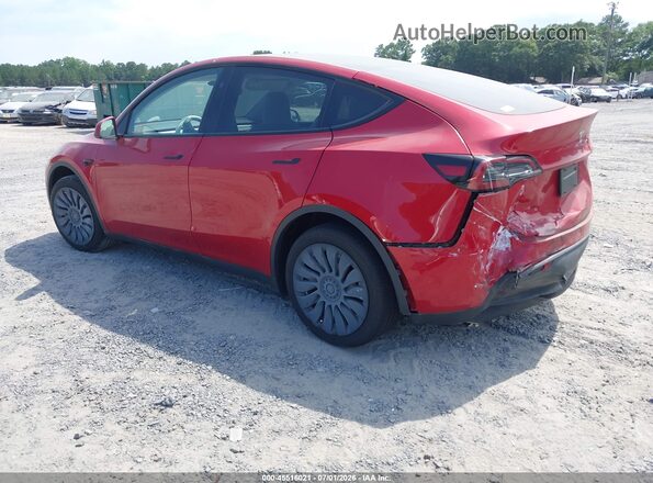 7SAYGDEE8PA176302 2023 TESLA MODEL Y Red Задня ліва чверть