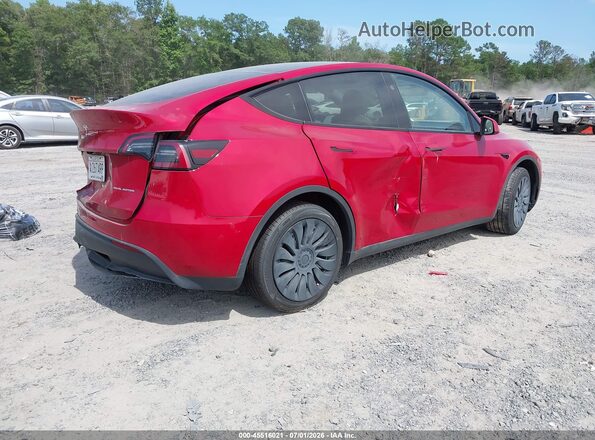 7SAYGDEE8PA176302 2023 TESLA MODEL Y Red Задня права чверть