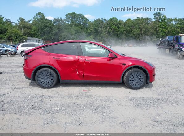 7SAYGDEE8PA176302 2023 TESLA MODEL Y Red Вид задньої частини салону
